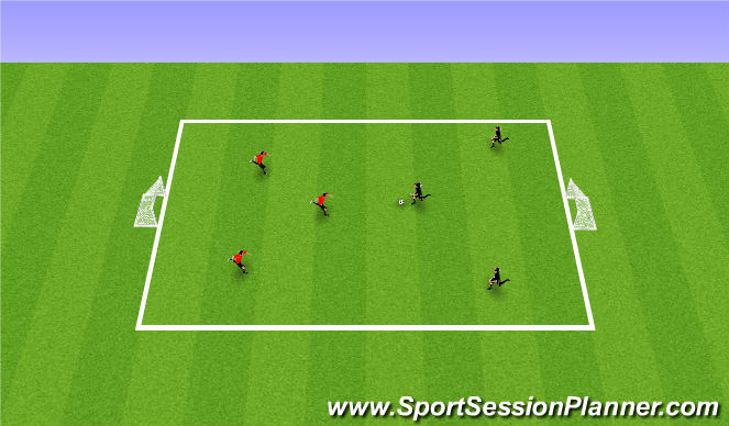 Football/Soccer Session Plan Drill (Colour): Free Play SSG
