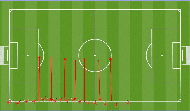 Football/Soccer Session Plan Drill (Colour): Warm up