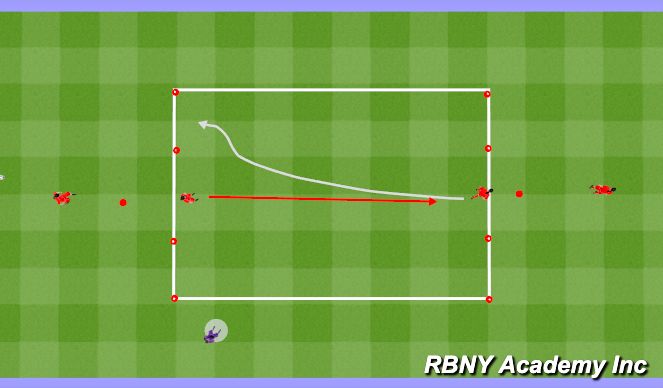 Football/Soccer Session Plan Drill (Colour): Warm up
