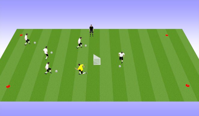 Football/Soccer Session Plan Drill (Colour): Maldini Challenge