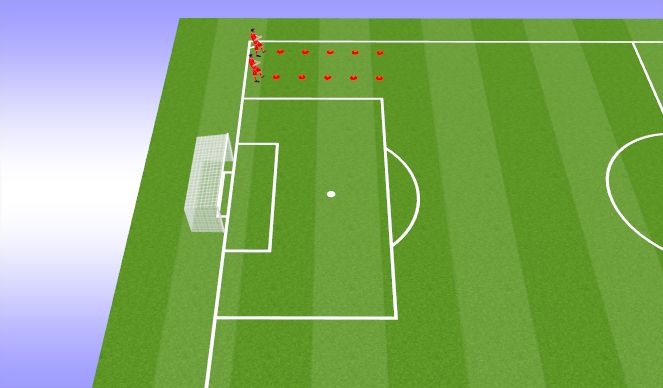 Football/Soccer Session Plan Drill (Colour): Warmup