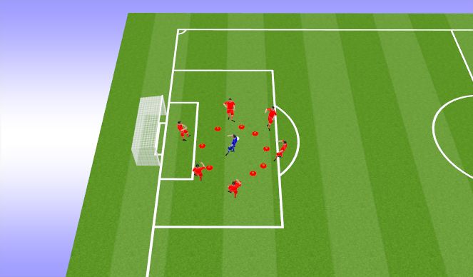 Football/Soccer Session Plan Drill (Colour): Rondo
