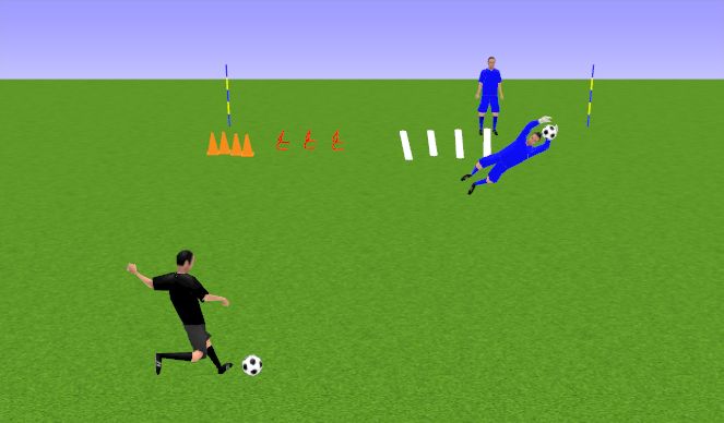 Football/Soccer Session Plan Drill (Colour): SALTOS Y ATAJA BALON