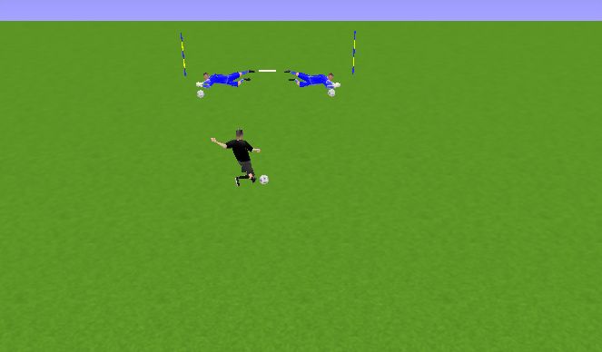 Football/Soccer Session Plan Drill (Colour): BALON RASO Y BALANZA