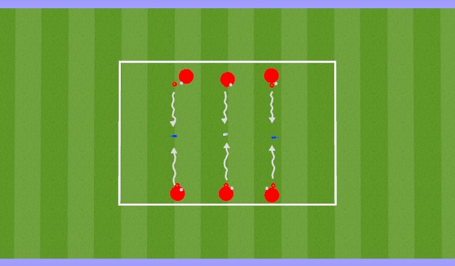 Football/Soccer Session Plan Drill (Colour): 1v1 Attacking Moves