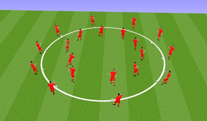 Football/Soccer Session Plan Drill (Colour): Starter activity 