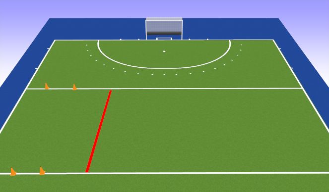 Hockey Session Plan Drill (Colour): Oefening 4