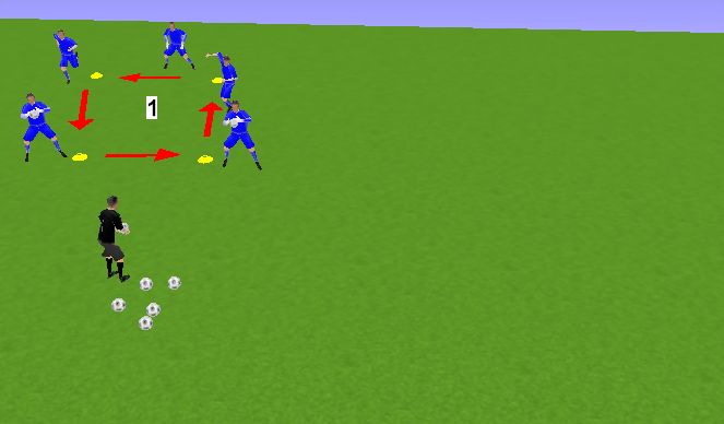 Football/Soccer Session Plan Drill (Colour): CON BALÓN