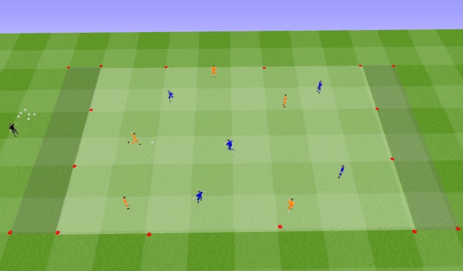 Football/Soccer Session Plan Drill (Colour): Game - 5v5s