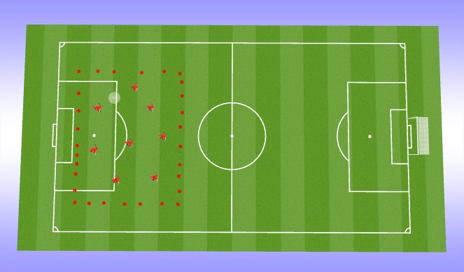 Football/Soccer Session Plan Drill (Colour): Warm up / turn up
