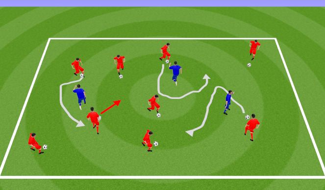 Football/Soccer Session Plan Drill (Colour): Fun Game