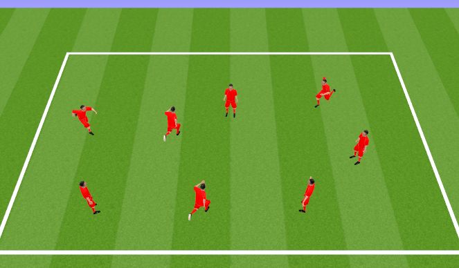 Football/Soccer Session Plan Drill (Colour): Cool down