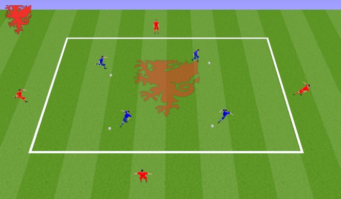Football/Soccer Session Plan Drill (Colour): Screen 1
