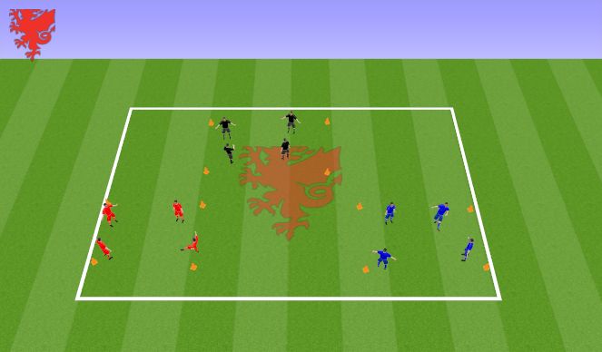 Football/Soccer Session Plan Drill (Colour): Screen 3
