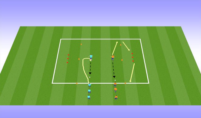Football/Soccer Session Plan Drill (Colour): Screen 2