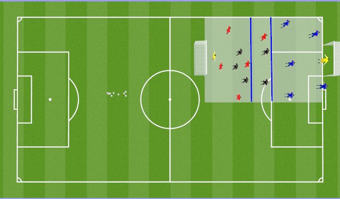 Football/Soccer Session Plan Drill (Colour): Possession vs press, functional