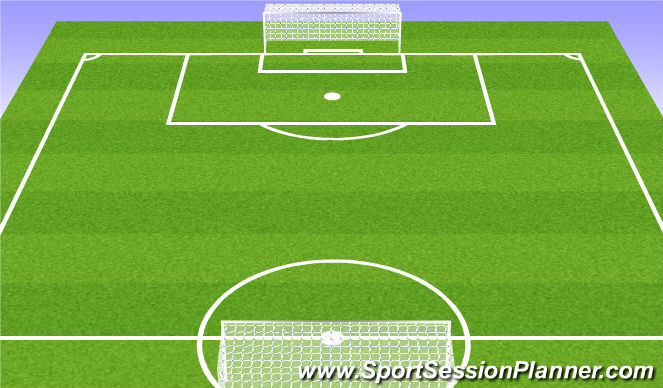 Football/Soccer Session Plan Drill (Colour): 8 vs 8