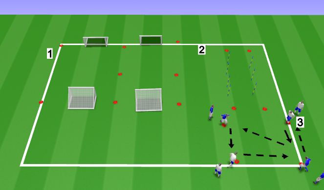 Football/Soccer Session Plan Drill (Colour): Option 3