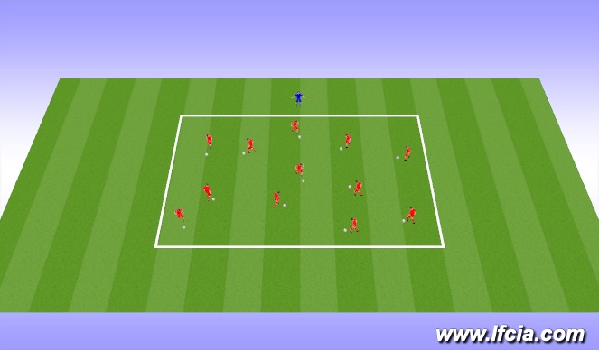 Football/Soccer Session Plan Drill (Colour): Traffic Lights
