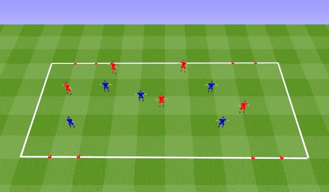 Football/Soccer Session Plan Drill (Colour): SSG