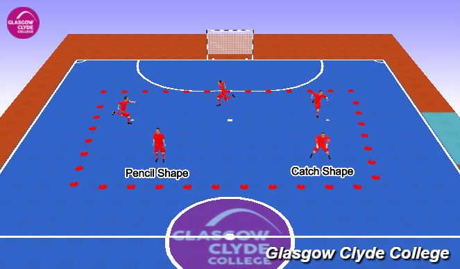 Futsal Session Plan Drill (Colour): Introduction - Warm Up