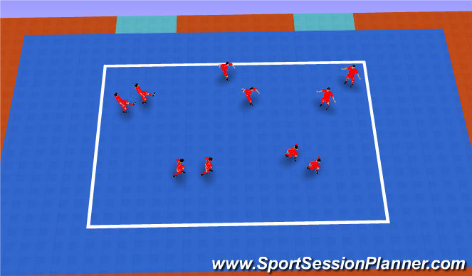 Futsal Session Plan Drill (Colour): La Sombra