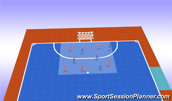 Futsal Session Plan Drill (Colour): Balonmano y final