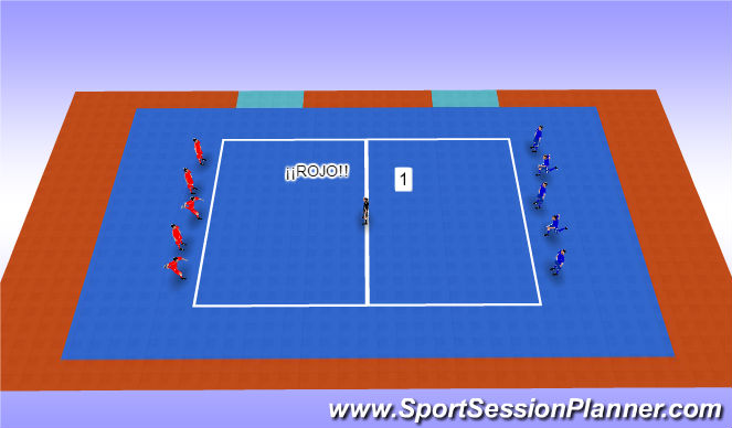 Futsal Session Plan Drill (Colour): Pañuelo doble