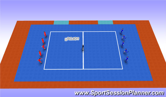 Futsal Session Plan Drill (Colour): Pañuelo