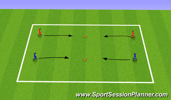 Football/Soccer Session Plan Drill (Colour): 1st-2nd Grade