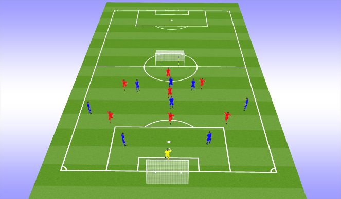 Football/Soccer Session Plan Drill (Colour): Training Game