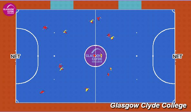 Futsal Session Plan Drill (Colour): Conditioned Game