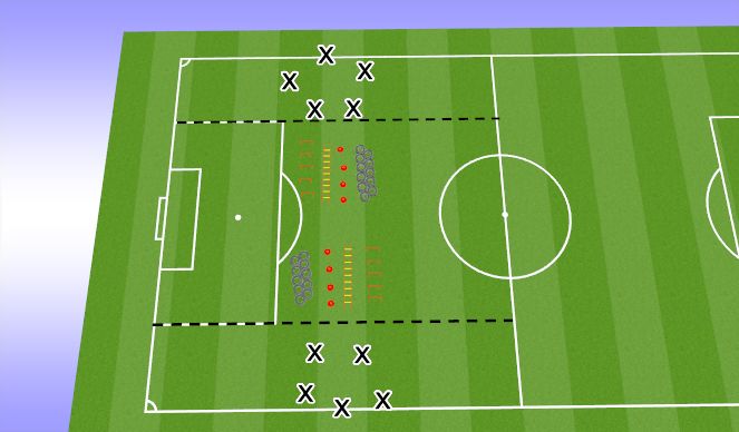 Fútbol Ejercicio del Plan de Sesiones (Color): Obstacle course