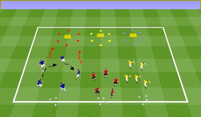 Football/Soccer Session Plan Drill (Colour): Brésilienne Team