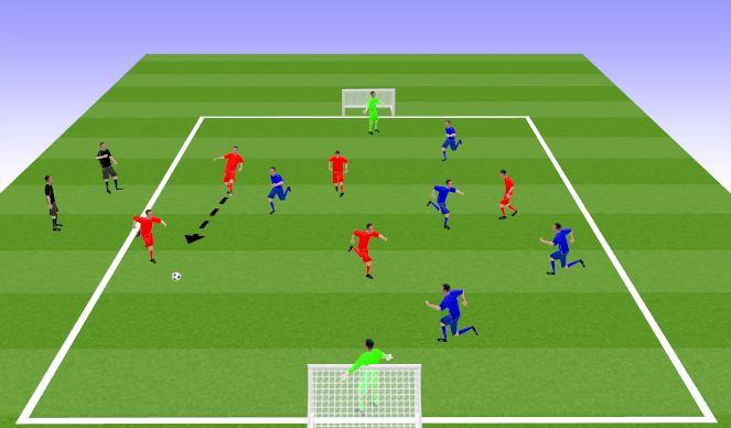 Football/Soccer Session Plan Drill (Colour): Match