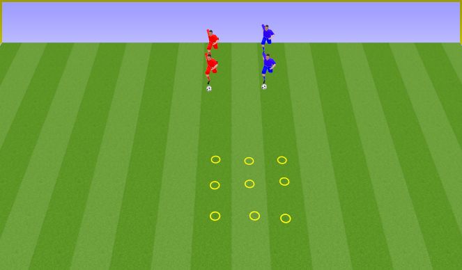 Football/Soccer Session Plan Drill (Colour): 3 en ralla