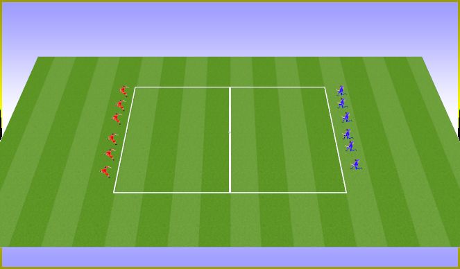 Football/Soccer Session Plan Drill (Colour): El pañuelo
