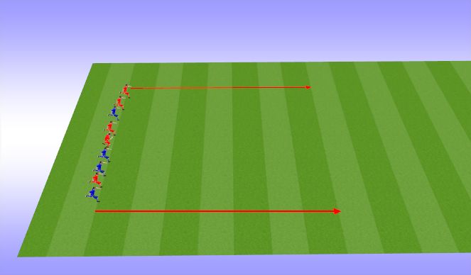 Fútbol Ejercicio del Plan de Sesiones (Color): Cool down