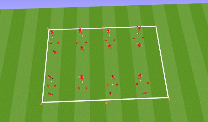 Football/Soccer Session Plan Drill (Colour): Passing Skills