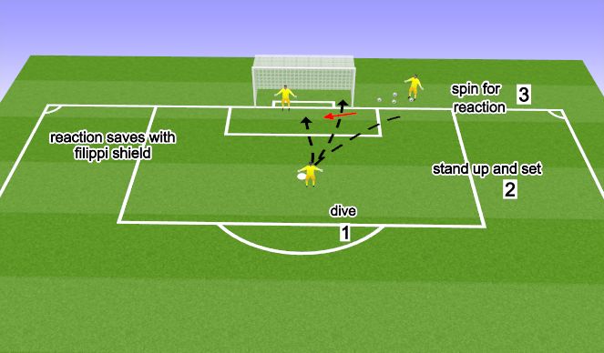 Football/Soccer Session Plan Drill (Colour): Reactions 