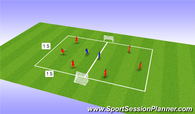 Football/Soccer Session Plan Drill (Colour): Screen 3