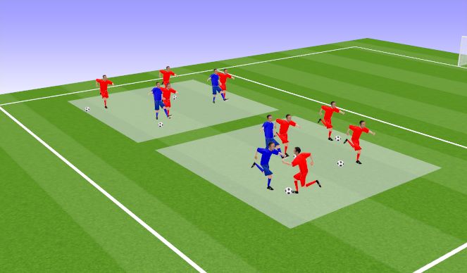 Football/Soccer Session Plan Drill (Colour): Arrivial activity