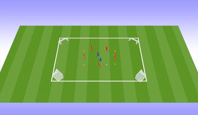 Football/Soccer Session Plan Drill (Colour): Technical