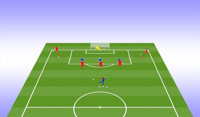 Football/Soccer Session Plan Drill (Colour): Aerobic Specific