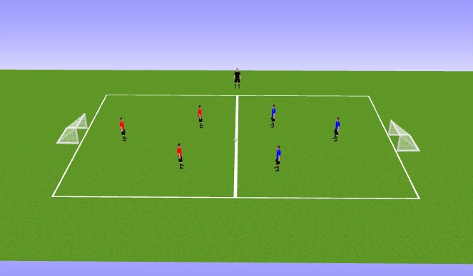 Football/Soccer Session Plan Drill (Colour): Final Game 3v3