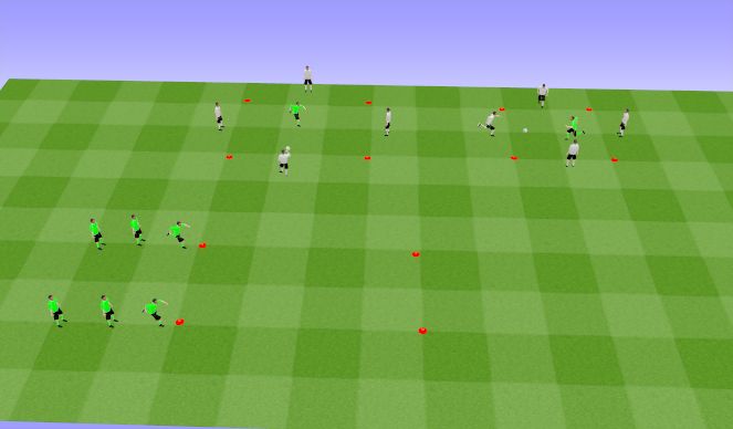 Football/Soccer Session Plan Drill (Colour): Club Warm Up