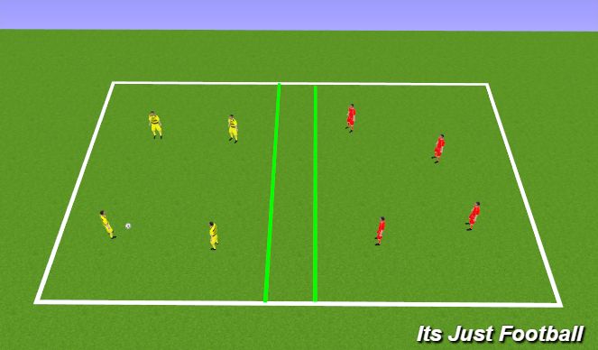 Football/Soccer Session Plan Drill (Colour): 1