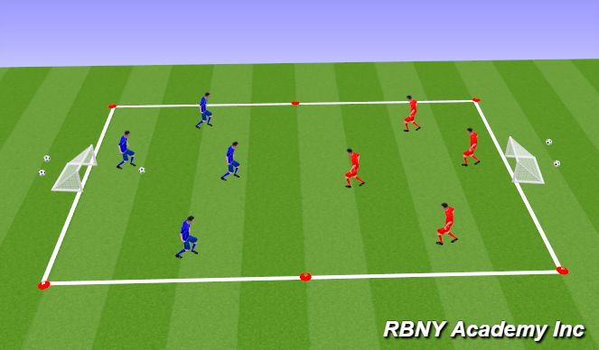 Football/Soccer Session Plan Drill (Colour): Free Game