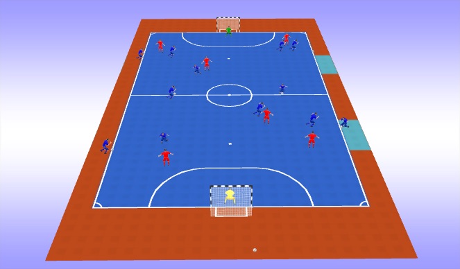 Futsal Session Plan Drill (Colour): Activity 2