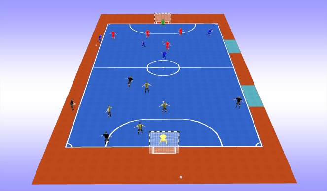 Futsal Session Plan Drill (Colour): Activity 3